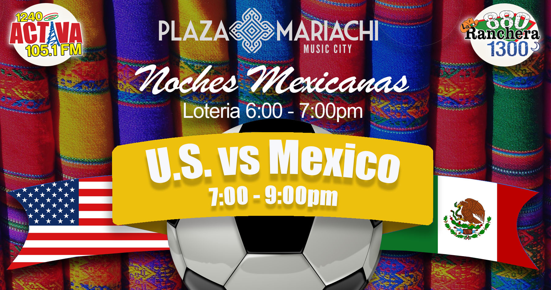 USA vs Mexico on the Large LED Screen! | Plaza Mariachi