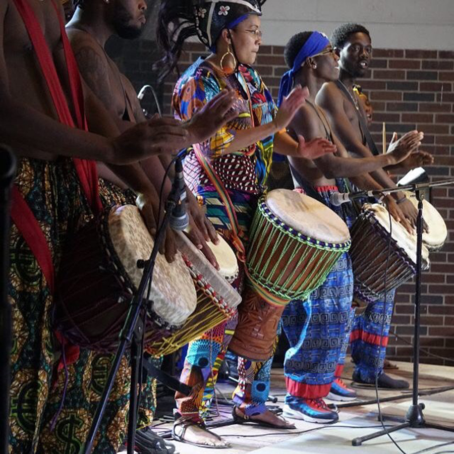 African Drum and Dance Kid's Lesson with Sankofa | Plaza Mariachi