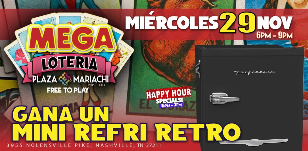 Free Loteria Games at Plaza Mariachi on November 29