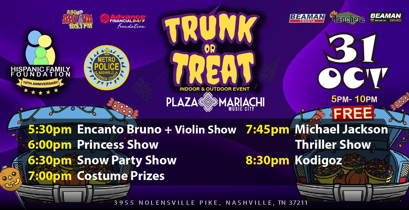 Trunk or Treat updated itinerary with Kodigoz
