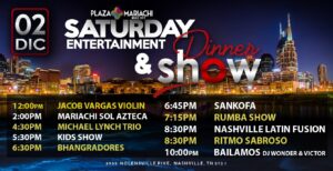 FREE Plaza Mariachi Dinner Show on 12-2-2023