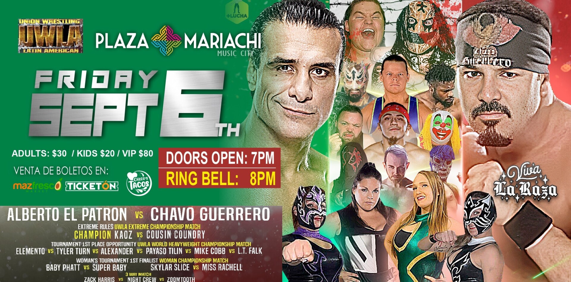 Lucha Libre event at Plaza Mariachi in Nashville