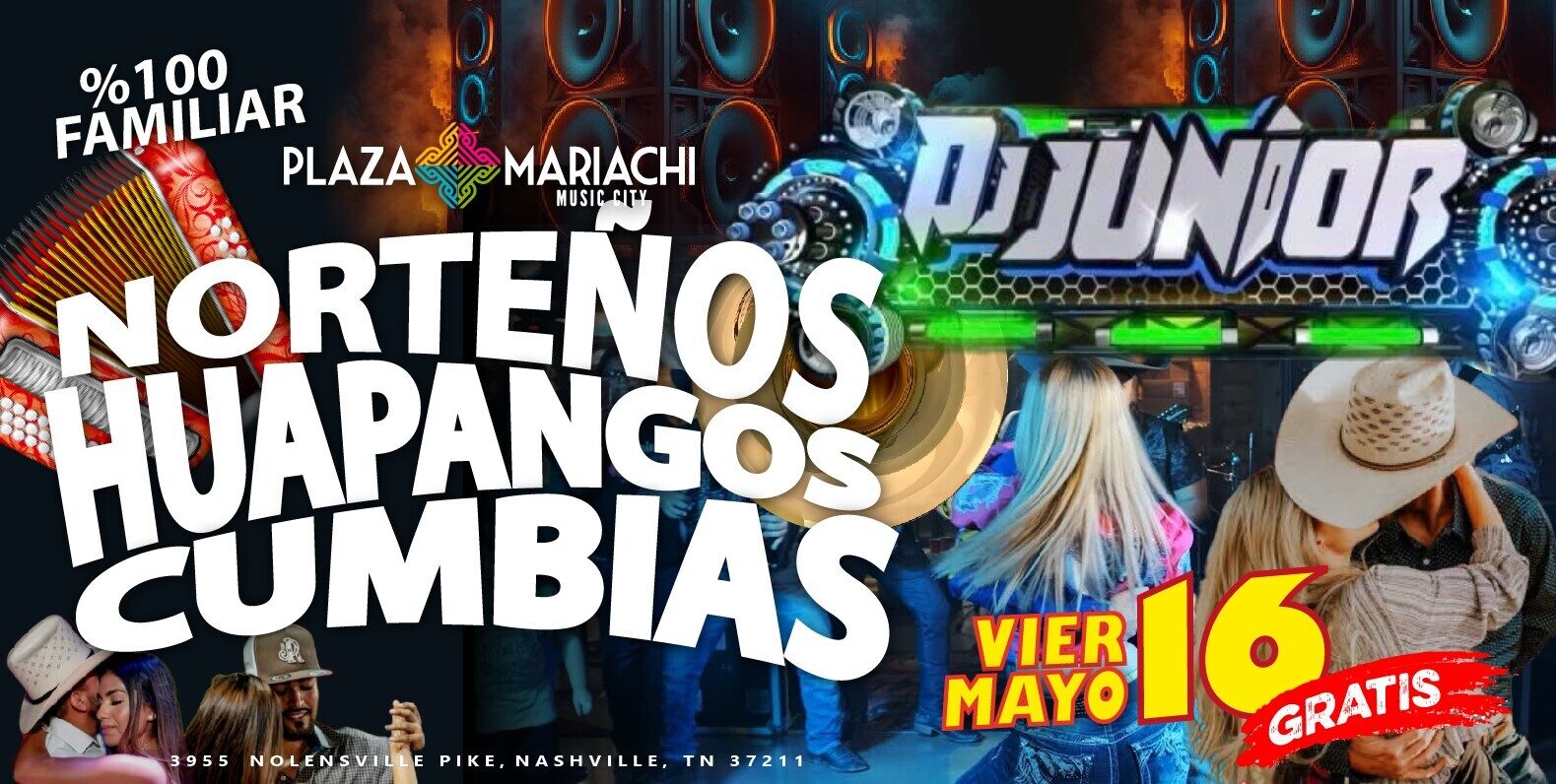 Norteños, Huapangos & Cumbias