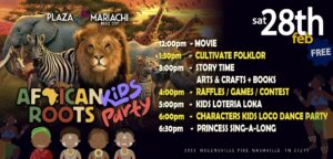 FREE African Roots Kids Party