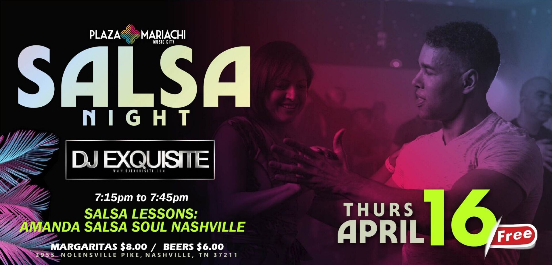Free Salsa Lessons & Open Dance Floor - Salsa Night
