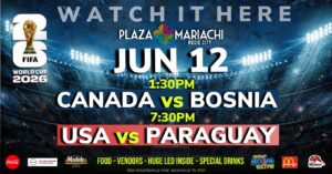 USA vs Paraguay Watch Party in Nashville | Plaza Mariachi