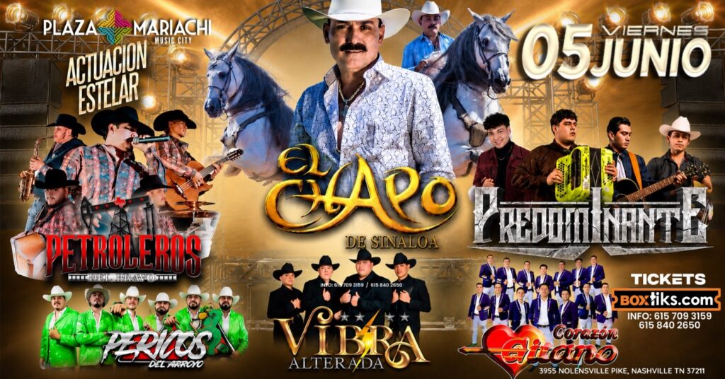 CONCIERTO: EL CHAPO DE SINALOA Y MAS!