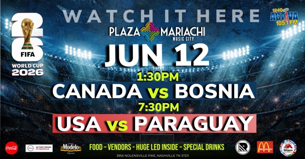 USA vs Paraguay Watch Party in Nashville | Plaza Mariachi
