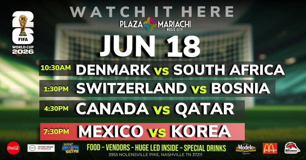 Mexico vs South Korea World Cup Watch Party Nashville