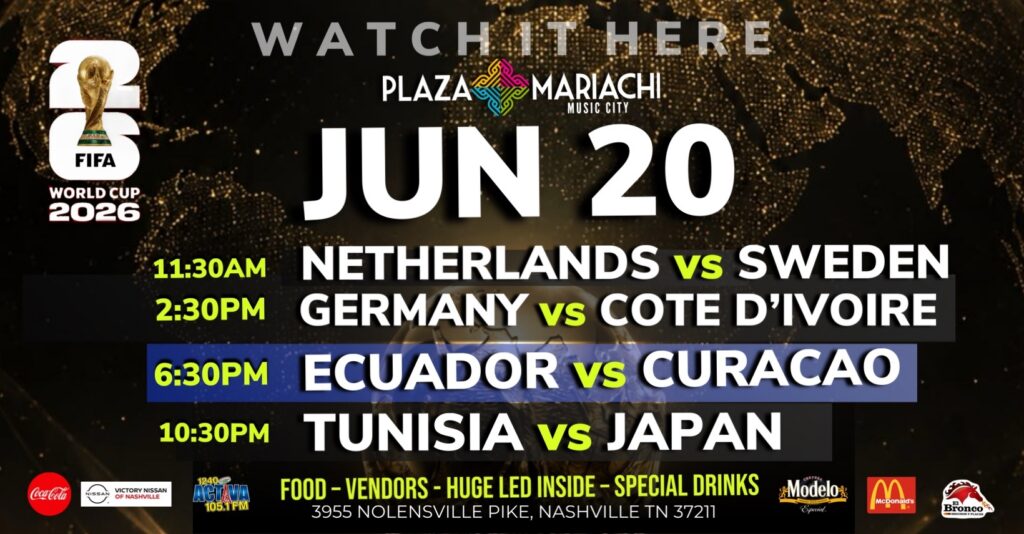 Ecuador vs Curaçao World Cup Watch Party Nashville
