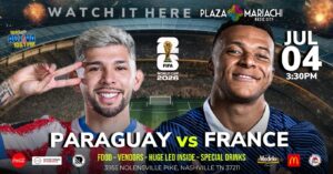 Paraguay vs France World Cup Watch Party Nashville
