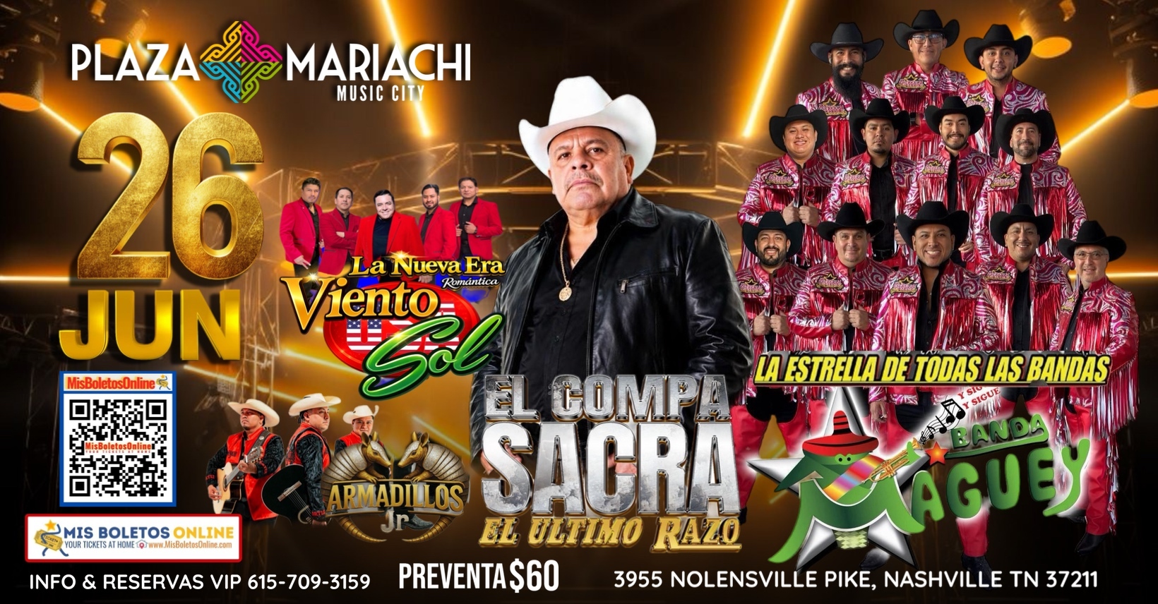 Concierto: El Compa Sacra, Banda Maguey