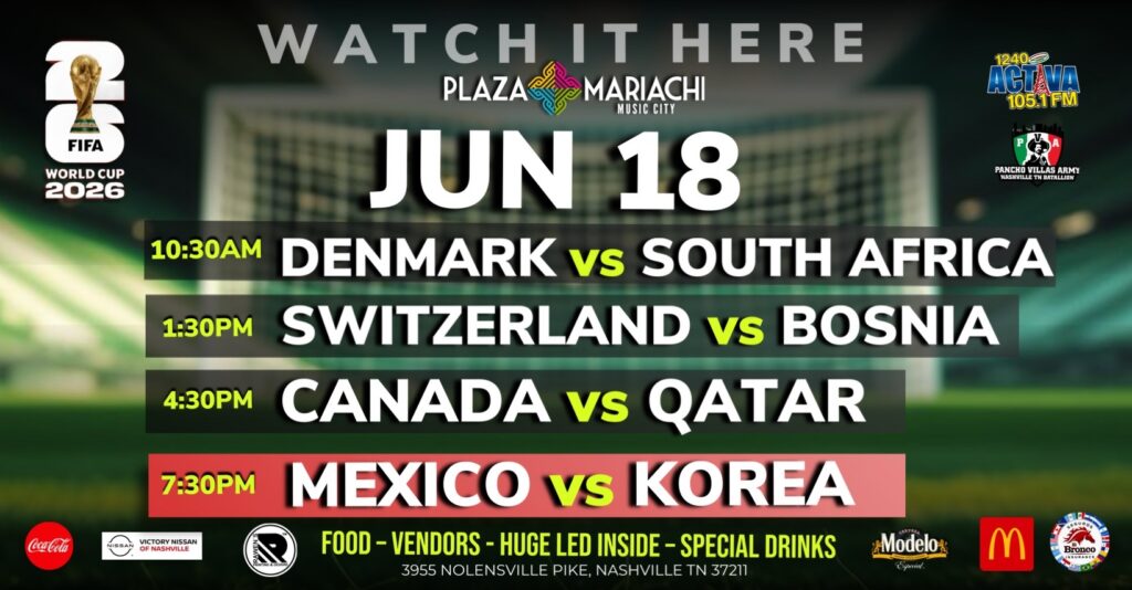 Mexico vs South Korea World Cup Watch Party Nashville