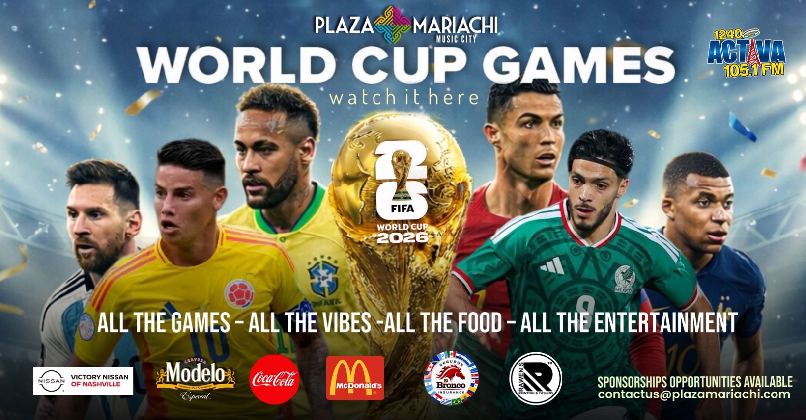 Watch the 2026 World Cup at Plaza Mariachi in Nashville