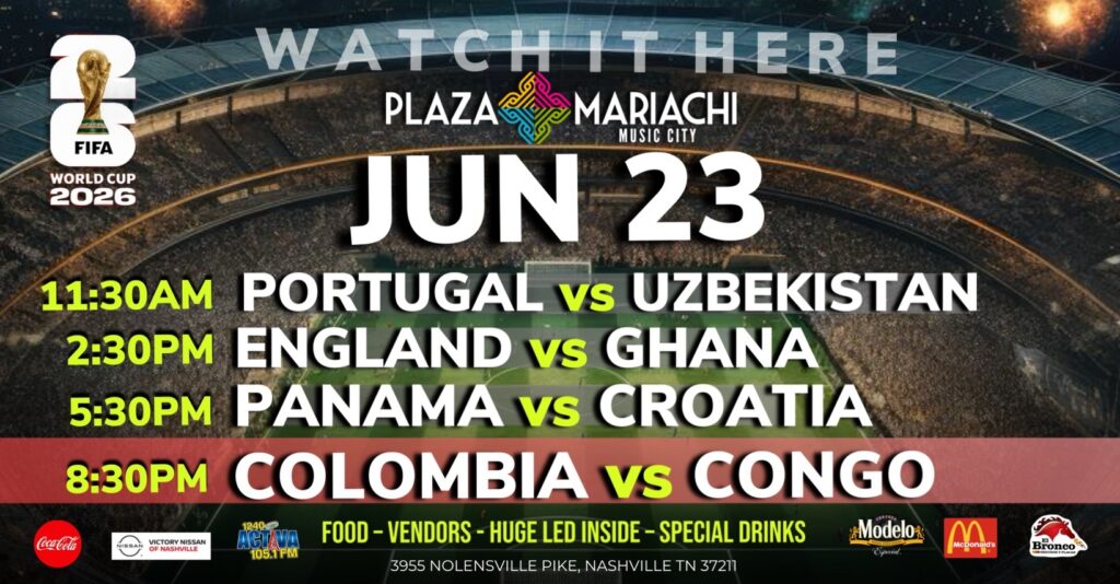 Colombia vs Congo World Cup Watch Party Nashville