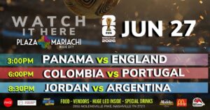 Colombia vs Portugal World Cup Watch Party Nashville