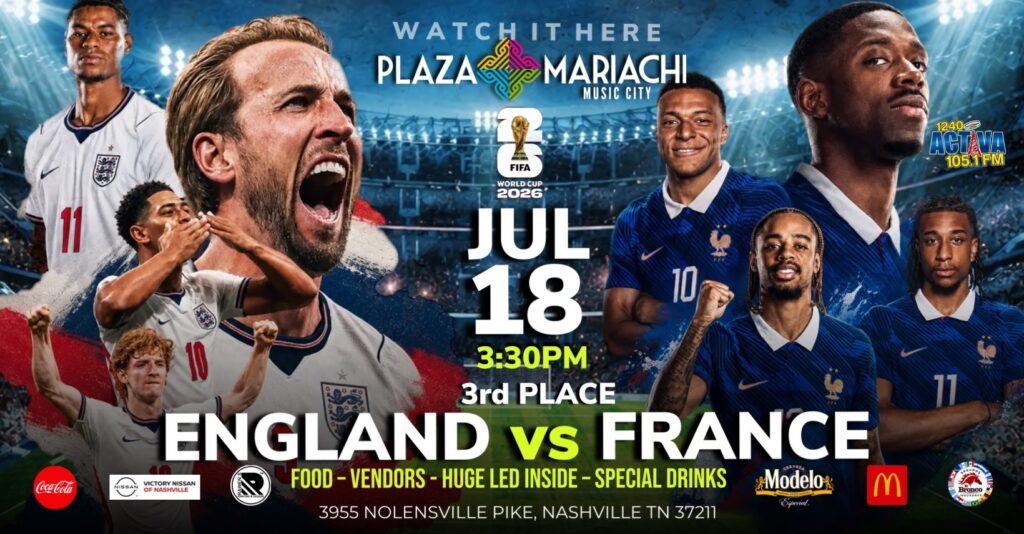 England vs France World Cup 3rd Place Watch Party Nashville