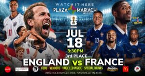 England vs France World Cup 3rd Place Watch Party Nashville