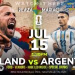 England vs Argentina World Cup Watch Party Nashville