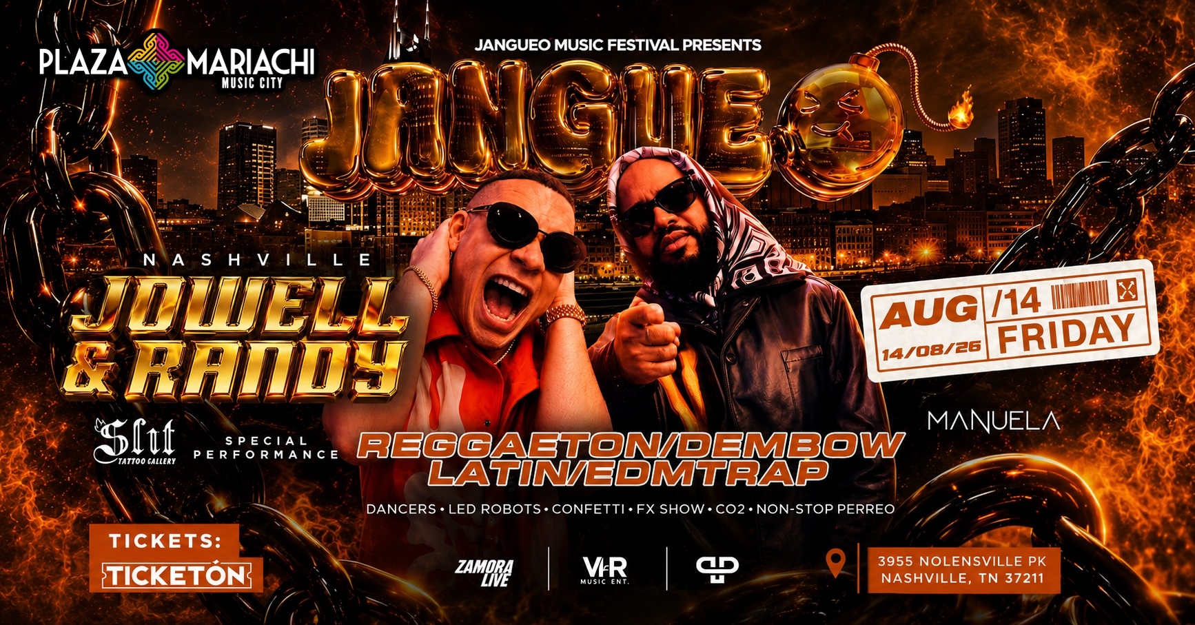 Jangueo Jowell & Randy en Nashville