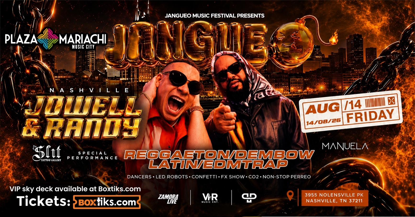Jangueo Jowell & Randy en Nashville