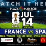 France vs Spain World Cup Watch Party Nashville
