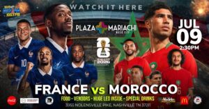 France vs Morocco World Cup Watch Party Nashville
