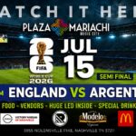 England vs Argentina World Cup Watch Party Nashville