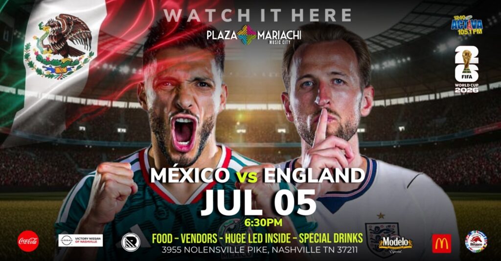 Mexico vs England World Cup Watch Party Nashville