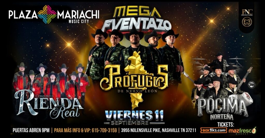 Concierto: Profugos - Conjunto Rienda Real - Pocima Norteña