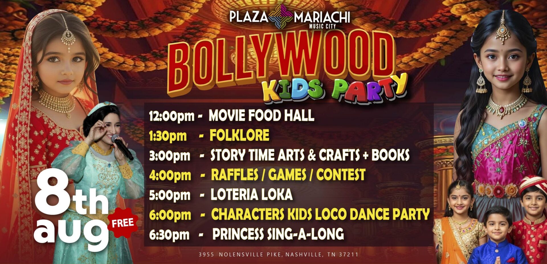 Free Bollywood Kids Party