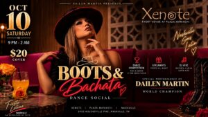BOOTS & BACHATA – Dance Social with Dailen Martin
