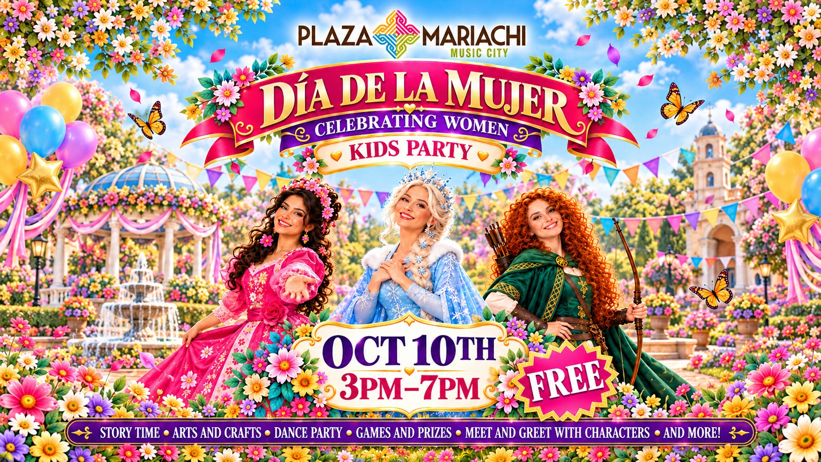 Free Día De La Mujer Kids Party
