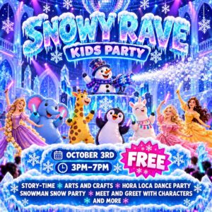 FREE Snowy Rave Kids Party